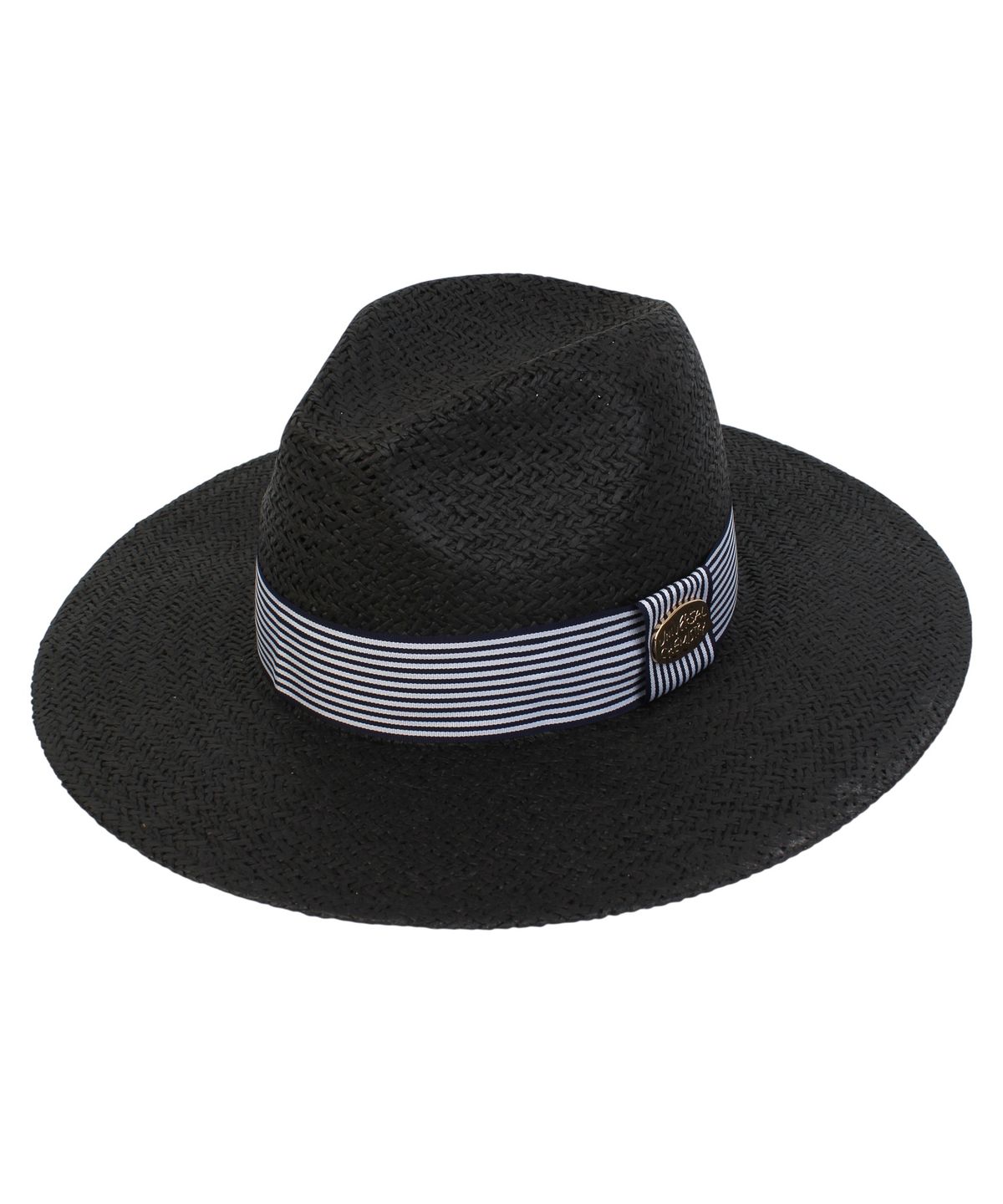 유니버셜 케미스트리(UNIVERSAL CHEMISTRY) Swing Stripe Line Black Fedora 여름페도라