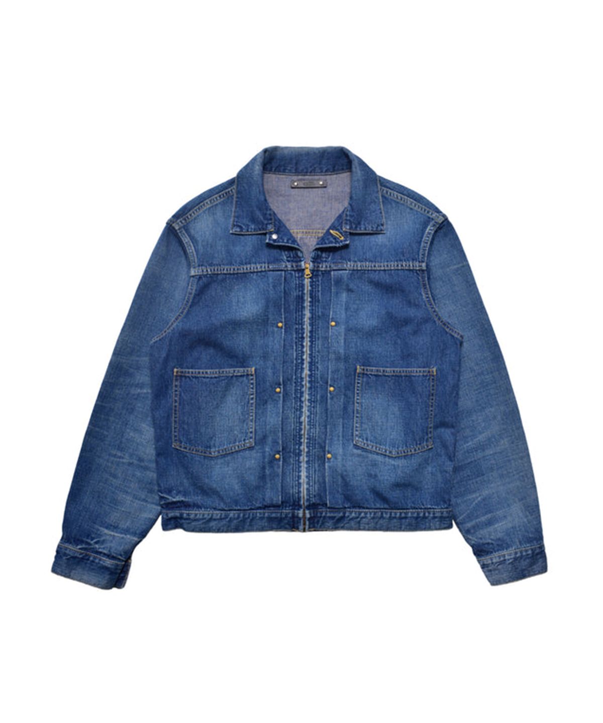 마인데님(MINEDENIM) Grainy Denim Zipup GJKT - USD