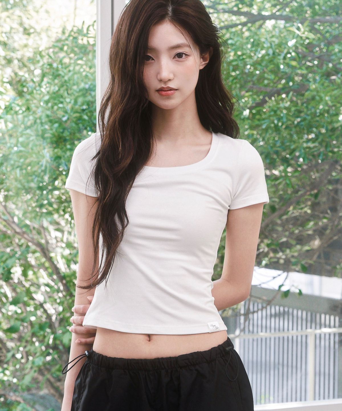 버진키스(VIRGINKISS) Softie 1/2 t-shirt - WHITE