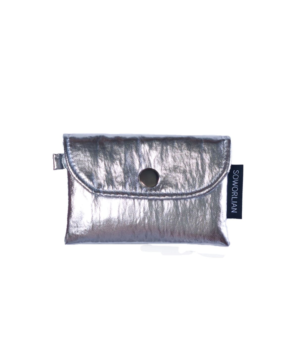 소월리안(SOWORLIAN) 심플 카드지갑_Crinkled Silver