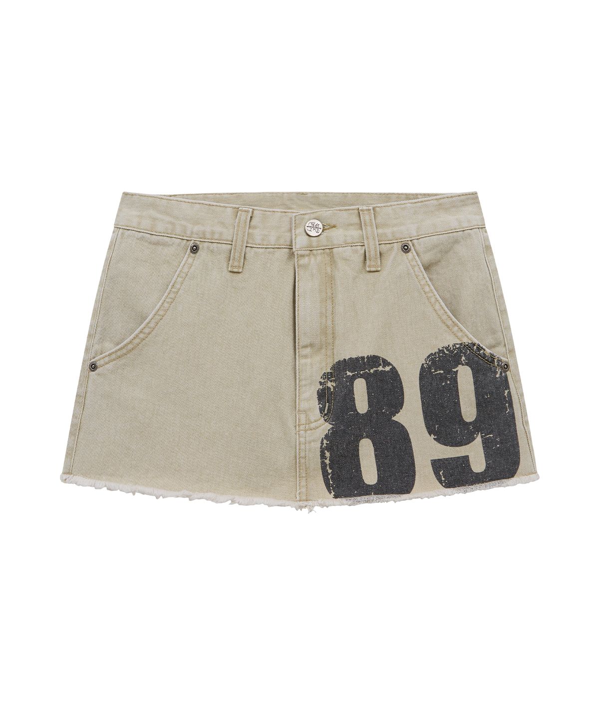 미드나잇 무브(MIDNIGHT MOVE) 89 short skirt (beige)
