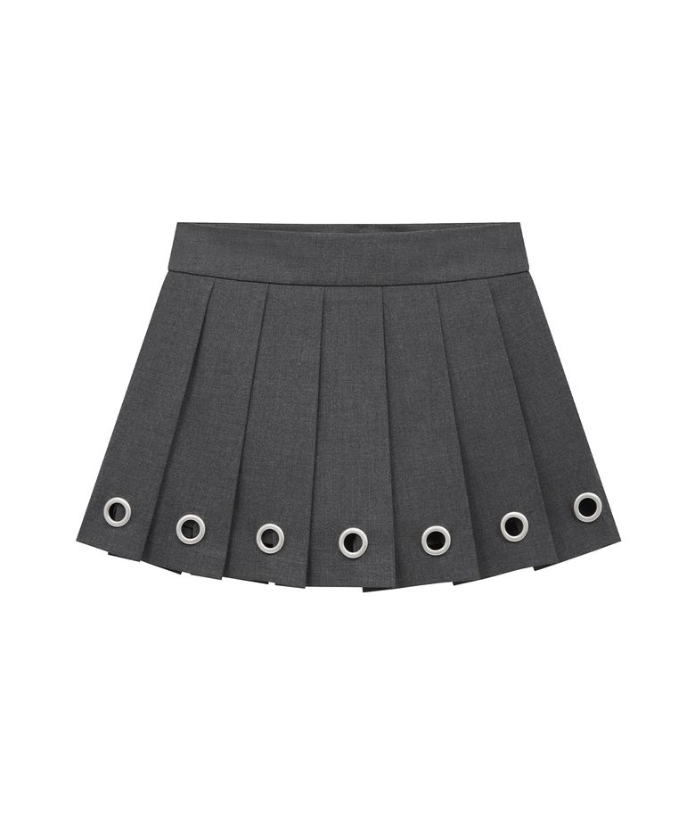 eyelet skirt (grey)