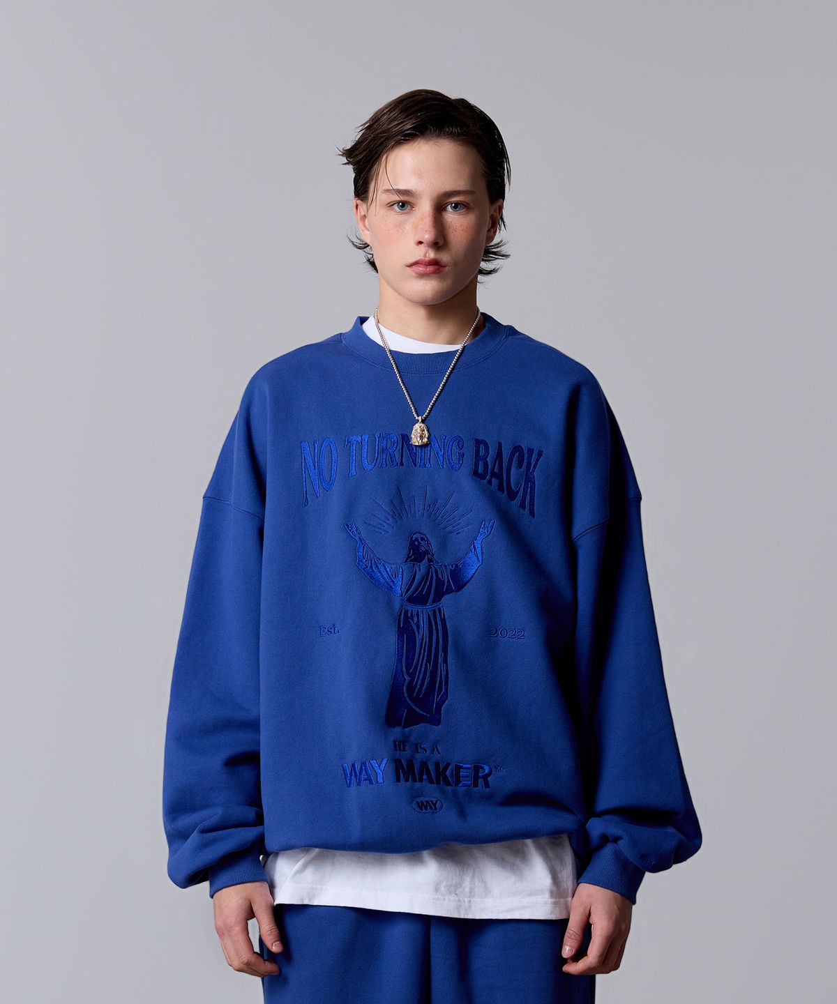 웨이메이커(WAYMAKER) WAYMAKER JESUS OVERSIZED SWEATSHIRT