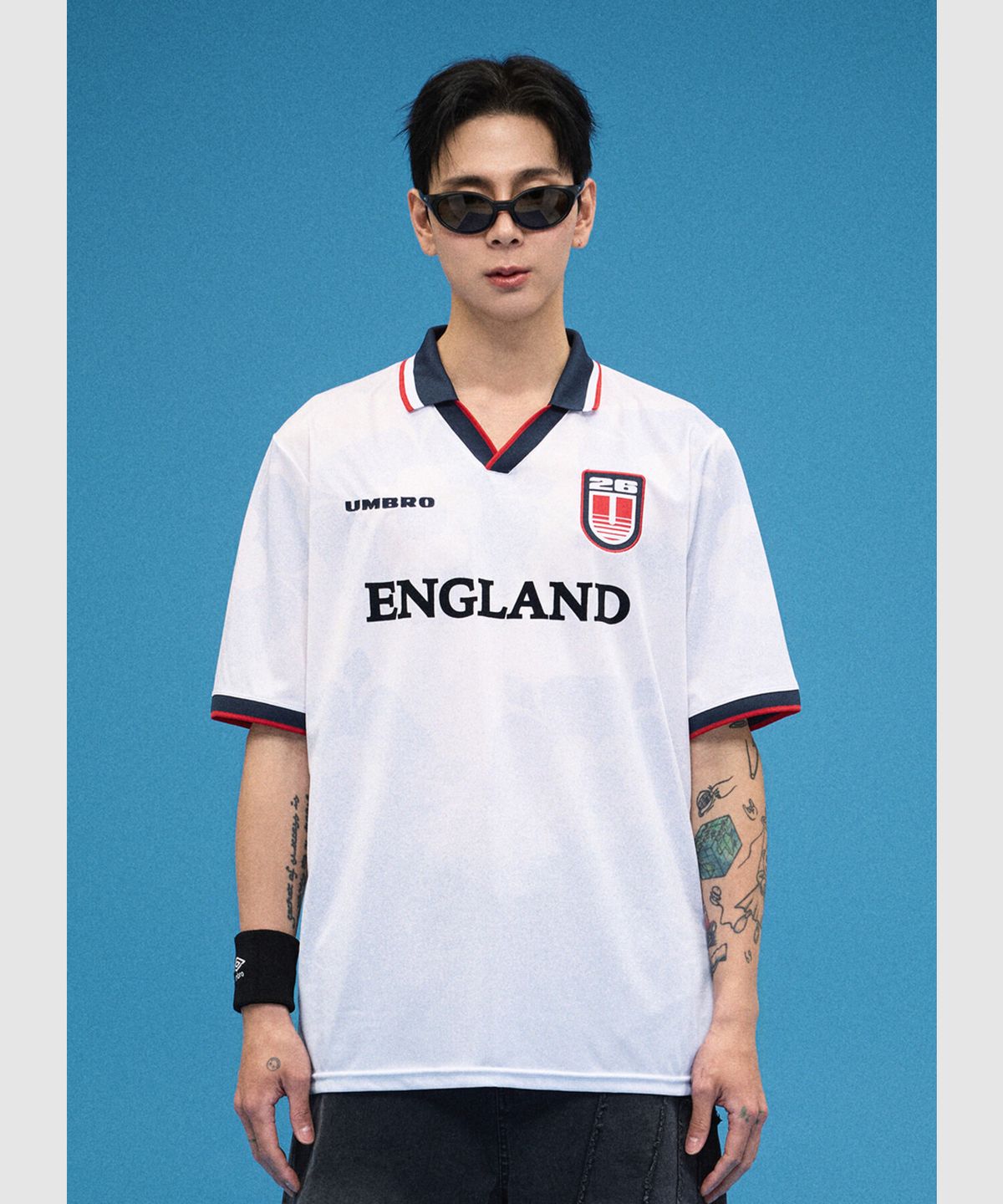 엄브로(UMBRO) Tournament 잉글랜드 저지 화이트 UR211CRJ61
