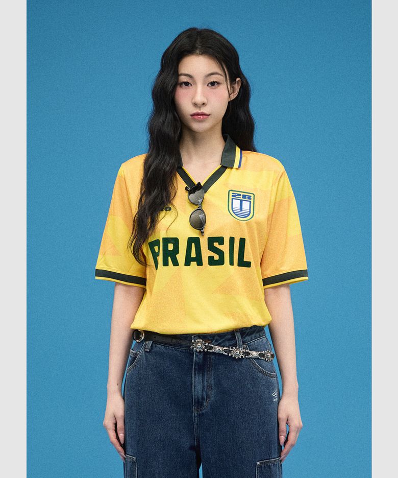 Tournament 브라질 저지 옐로우 UR211CRJ62
