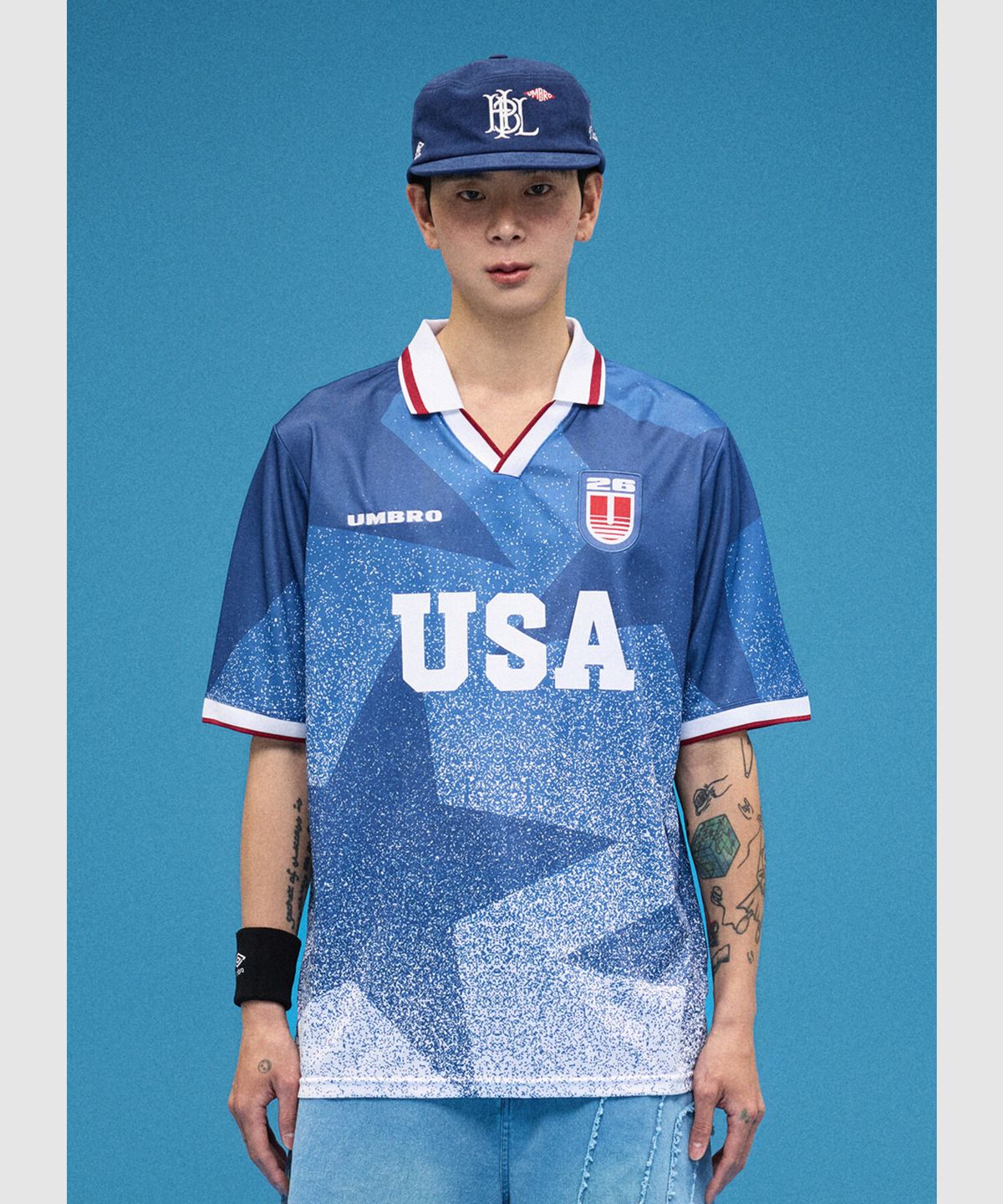 엄브로(UMBRO) Tournament USA 저지 블루 UR211CRJ66