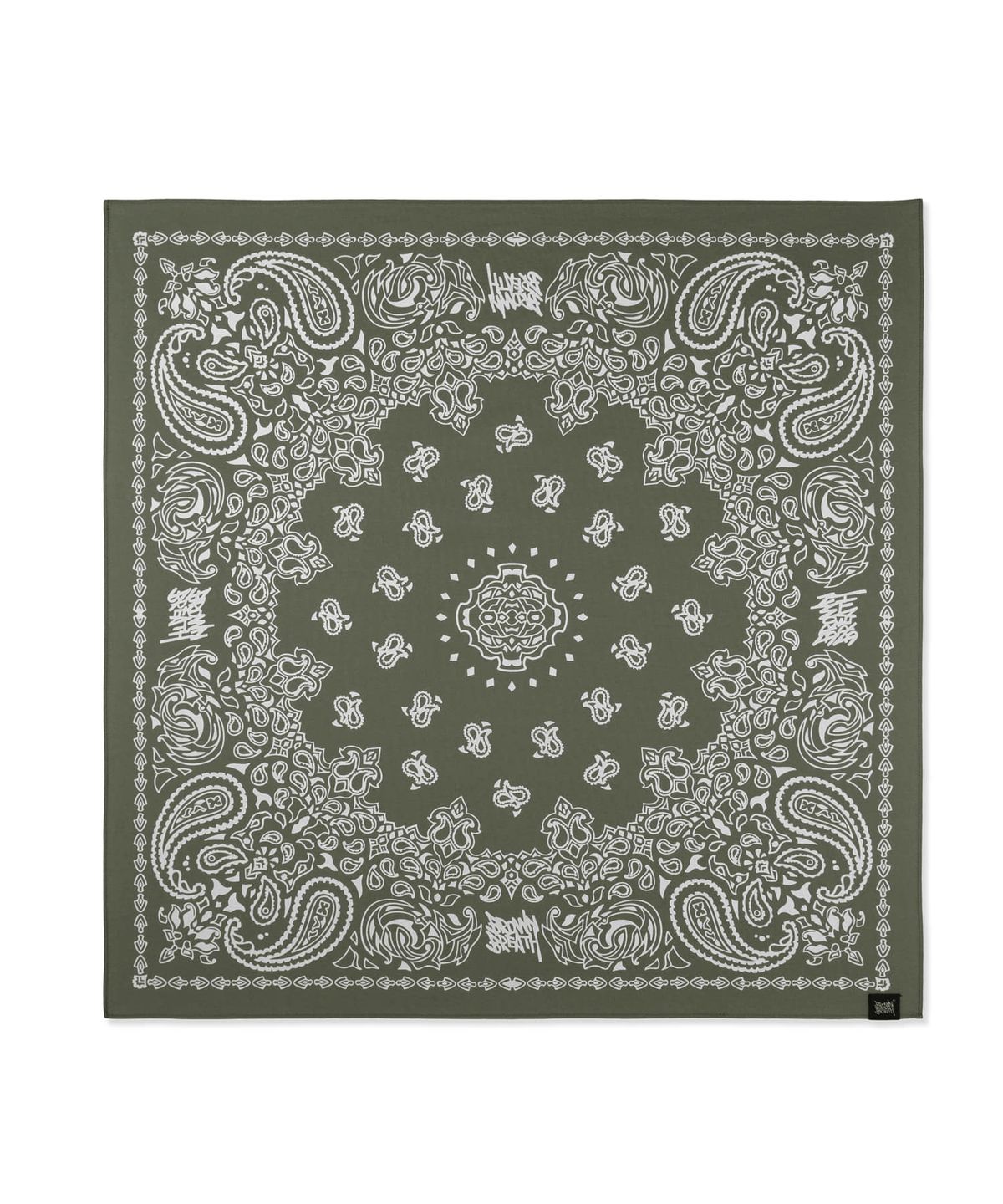 브라운브레스(BROWNBREATH) PASLEY BANDANA - KHAKI