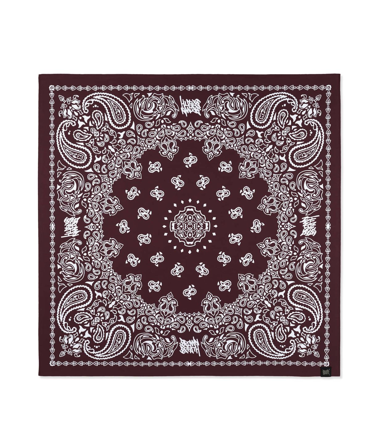 브라운브레스(BROWNBREATH) PASLEY BANDANA - BURGANDY