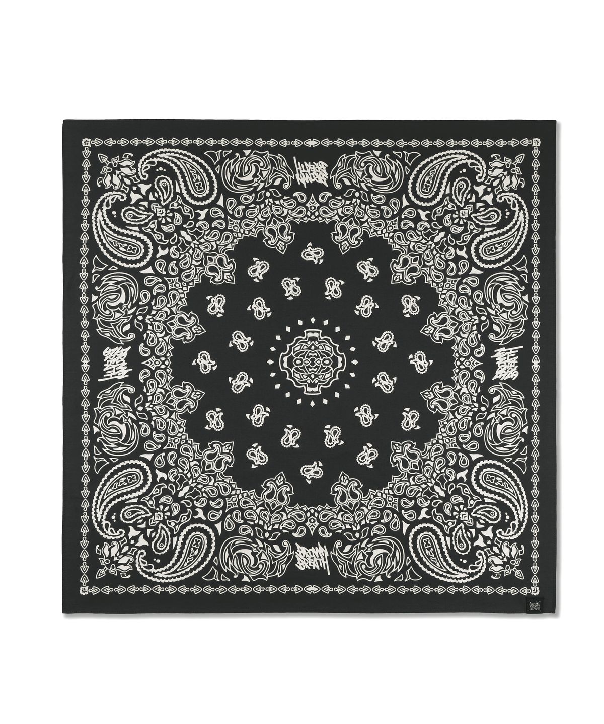 브라운브레스(BROWNBREATH) PASLEY BANDANA - CHARCOAL