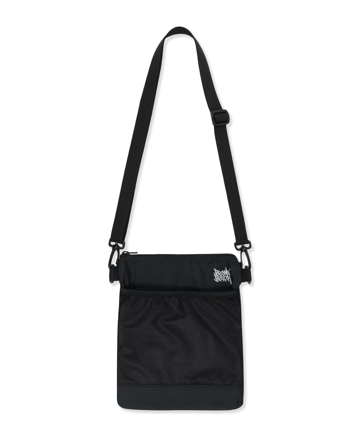 브라운브레스(BROWNBREATH) TAG SACOSHE BAG - BLACK