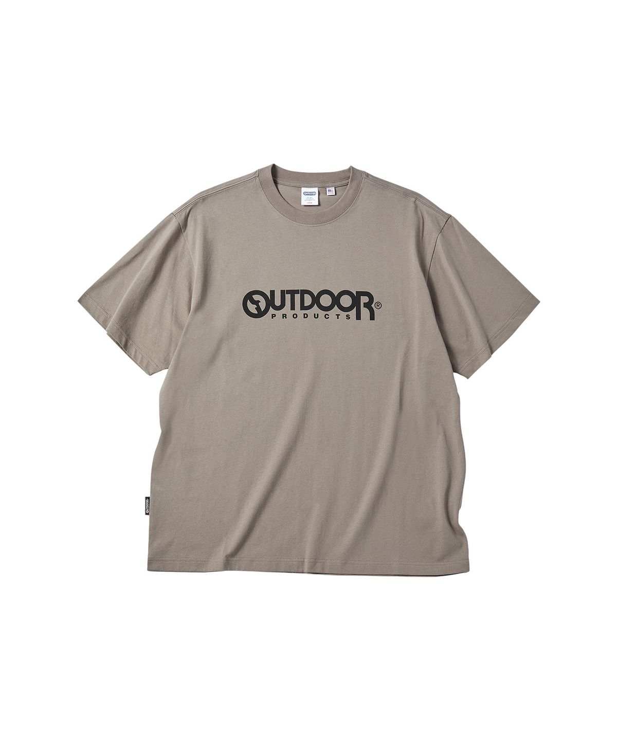 아웃도어 프로덕츠(OUTDOOR PRODUCTS) 루즈핏 모노 스탠다드 로고 티셔츠 (연브라운)