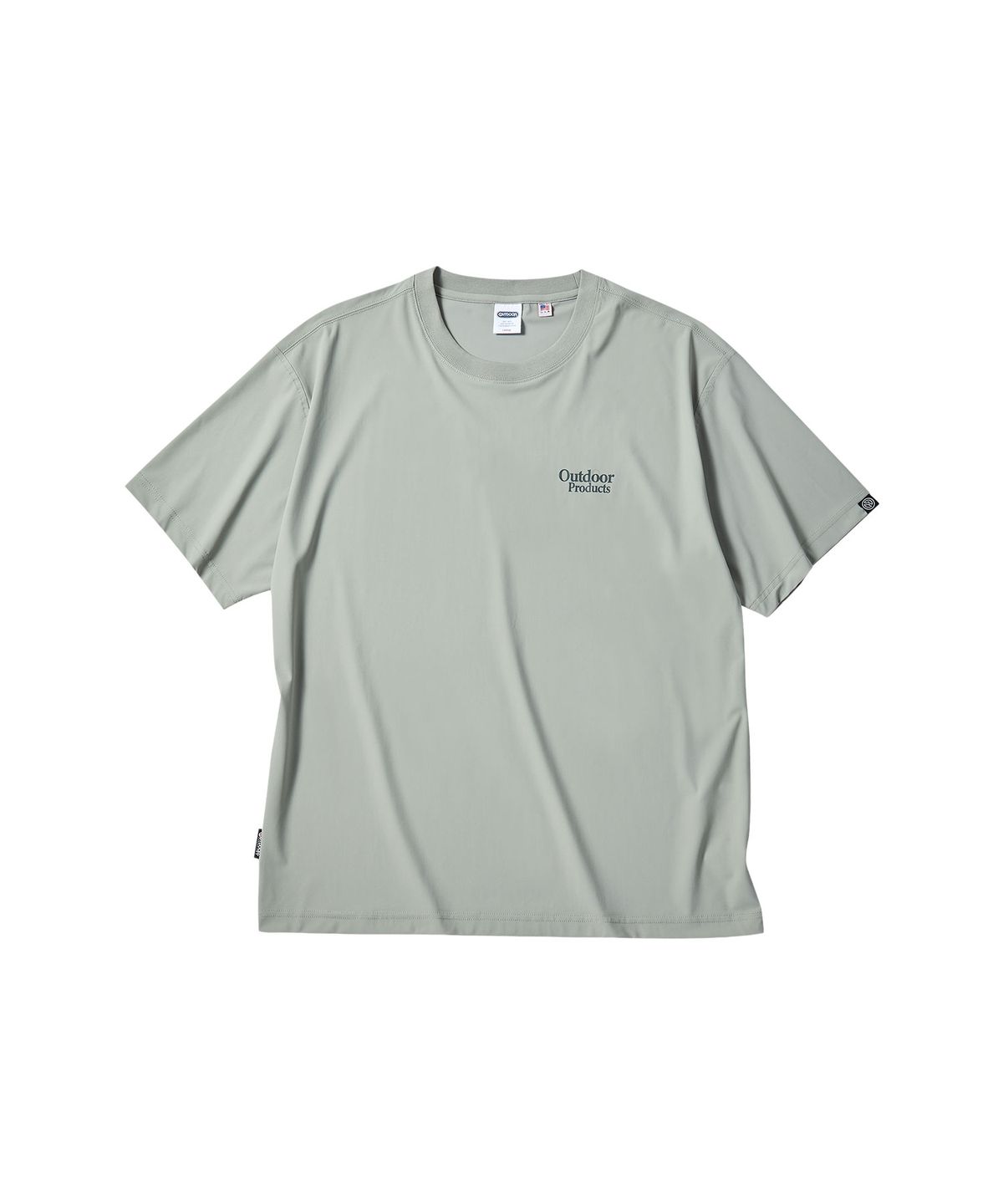 아웃도어 프로덕츠(OUTDOOR PRODUCTS) 플렉스 아카이브 로고 티셔츠 (연그레이)