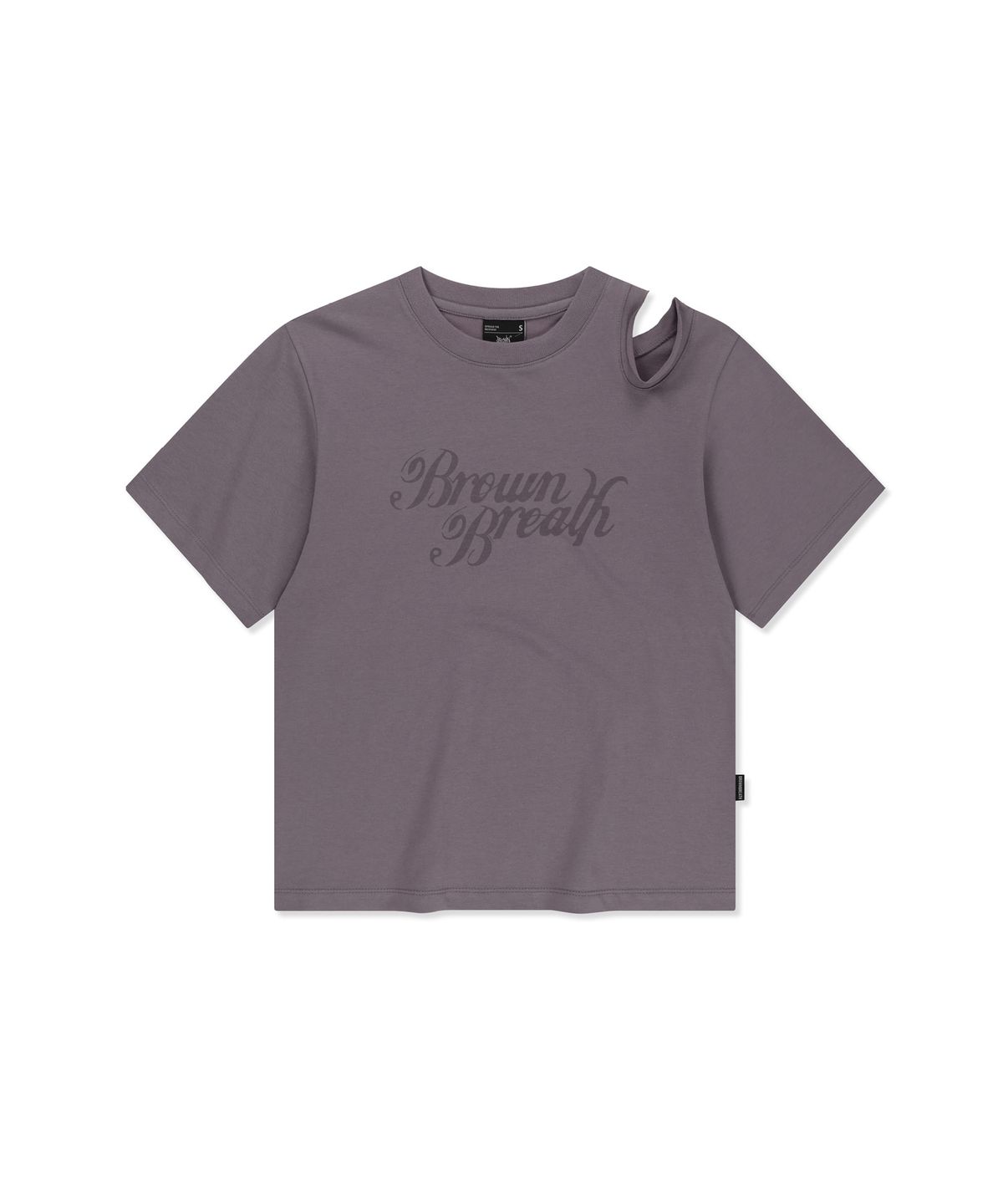 브라운브레스(BROWNBREATH) W CUT OUT TEE - LAVENDER
