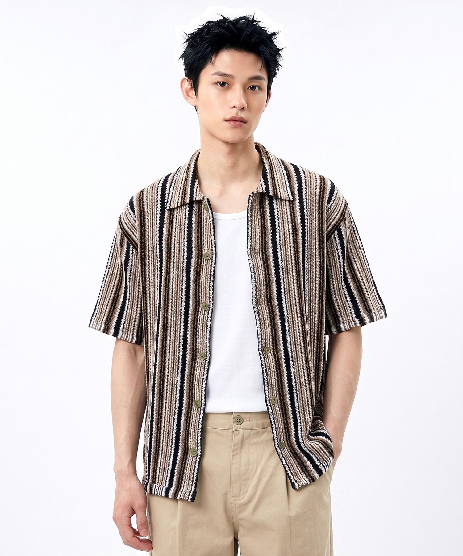 크롭 후드 집업 베스트 블랙 source detail 57