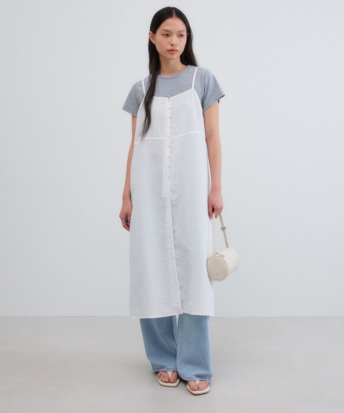 망고매니플리즈(MANGO MANY PLEASE) PURE LAYERED ONE PIECE_WHITE