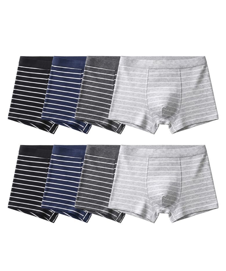 [8PACK] 스트라이프 남성 면 드로즈 팬티