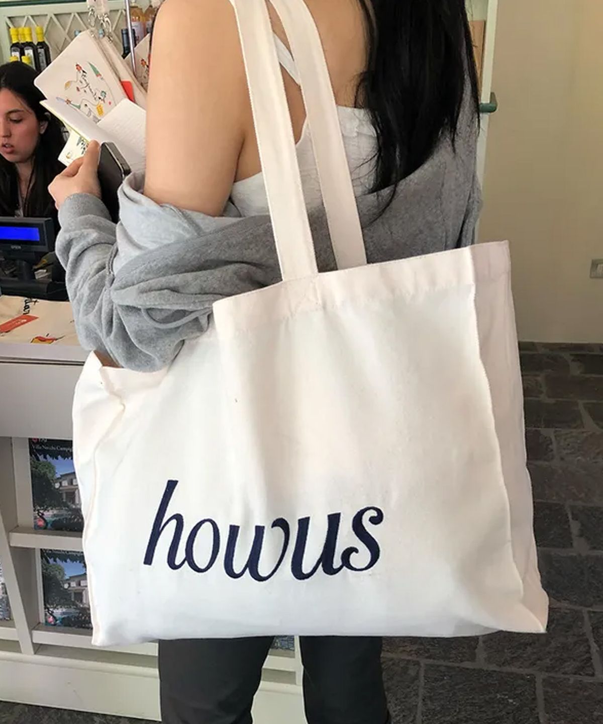 호와스(HOWUS) HOWUS LISTEN ECO BAG (CREAM)