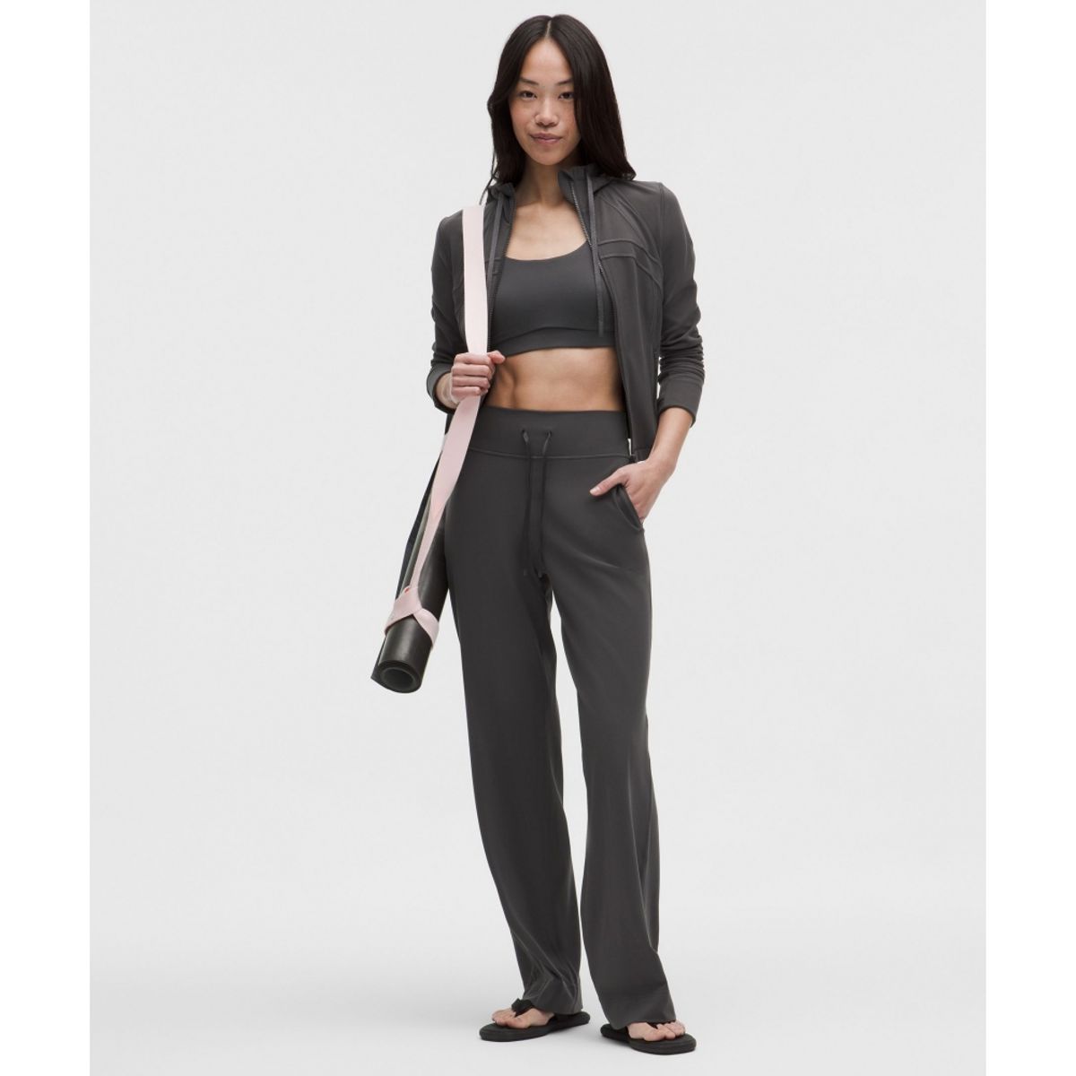 룰루레몬(LULULEMON) 그루브 하이라이즈 와이드 레그 팬츠 *아시아 핏  GGRE