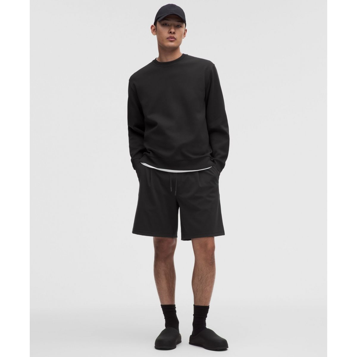 룰루레몬(LULULEMON) 멘즈 데이드리프트 릴랙스 핏 플리티드 쇼츠​ 8inch  BLK