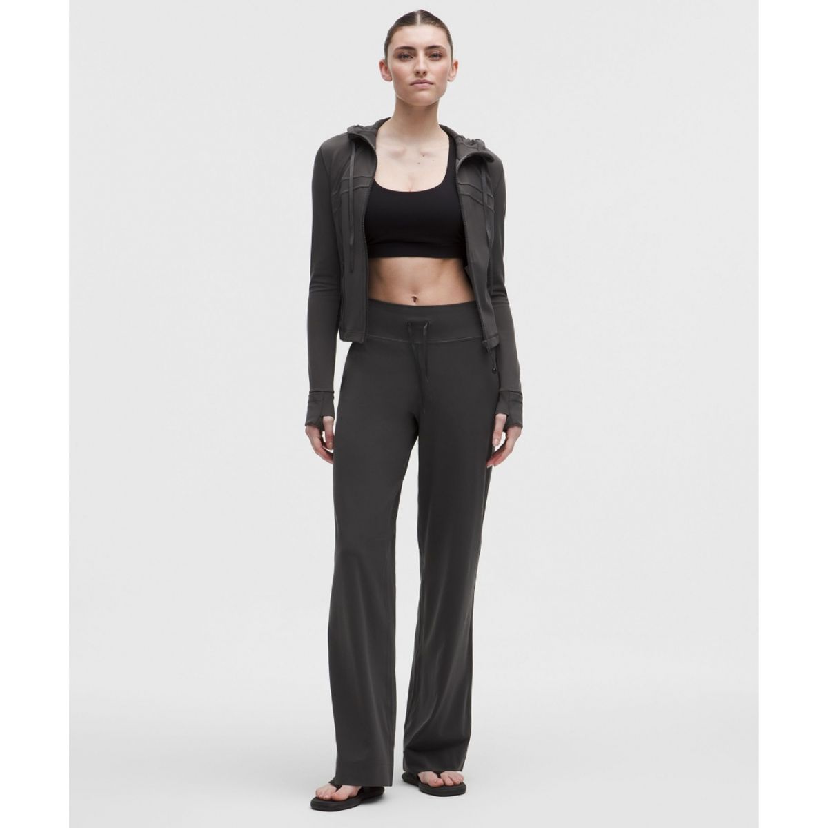 룰루레몬(LULULEMON) 그루브 와이드 레그 하이라이즈 팬츠 *레귤러  GGRE
