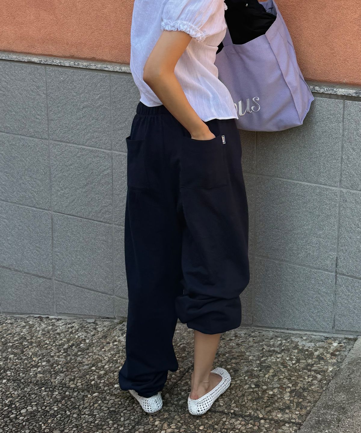 호와스(HOWUS) SOFT SUMMER SWEAT PANTS (DARK NAVY)
