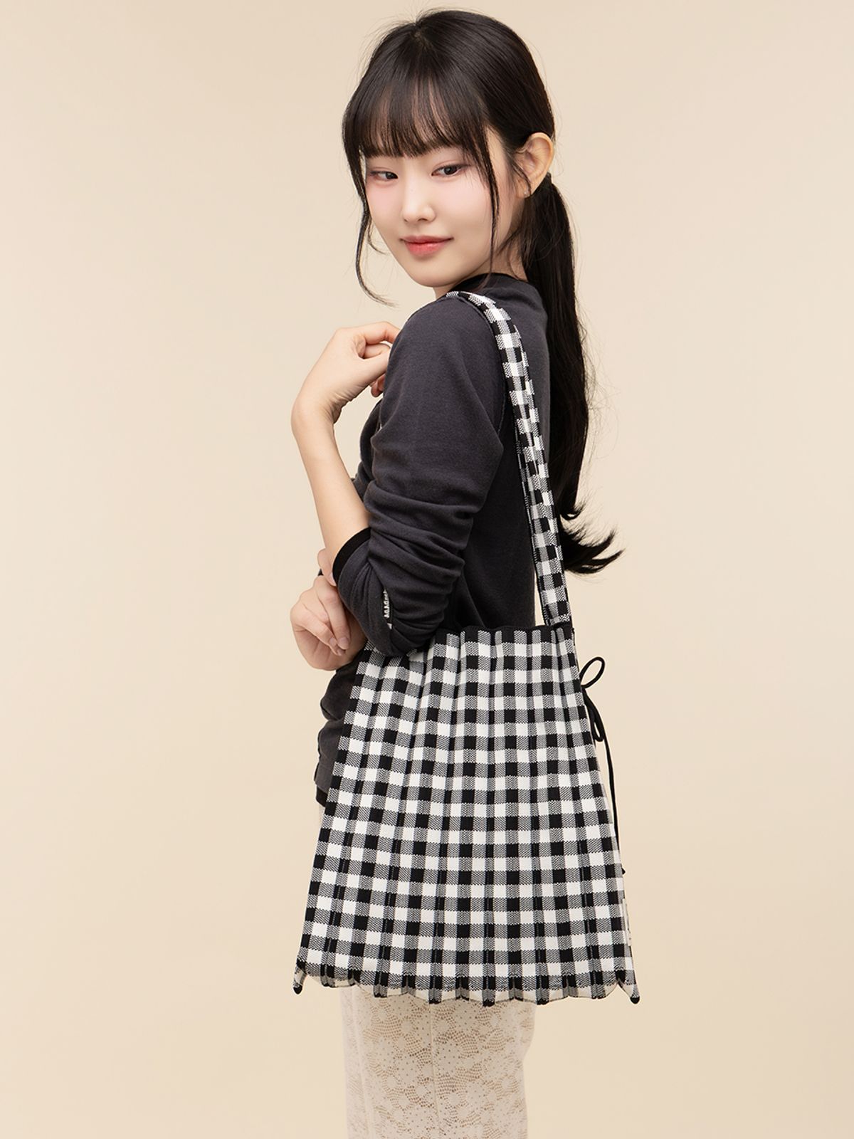 조셉앤스테이시(JOSEPH&STACEY) Lucky Pleats Knit M Check (ALL)