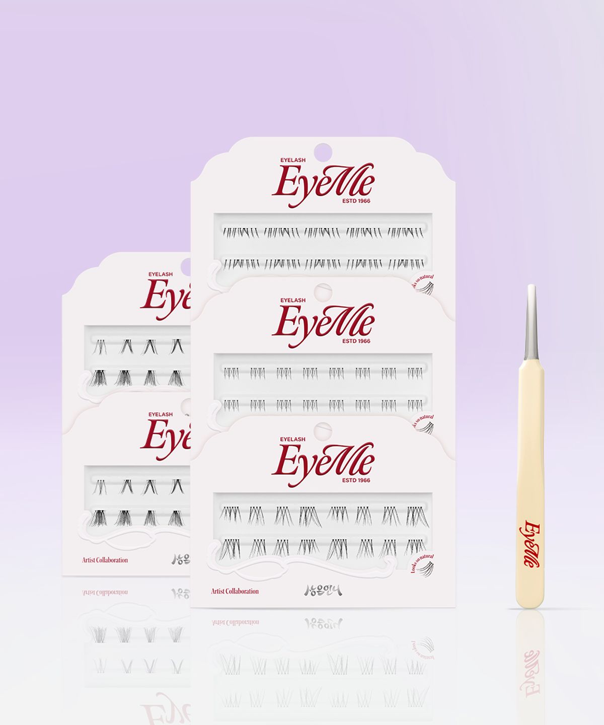 피카소(PICCASSO) 아이미X상은언니 3rd 가닥 속눈썹 5개 세트 (4종 택 5) (+ 미니 라운드 팁 트위저 증정)