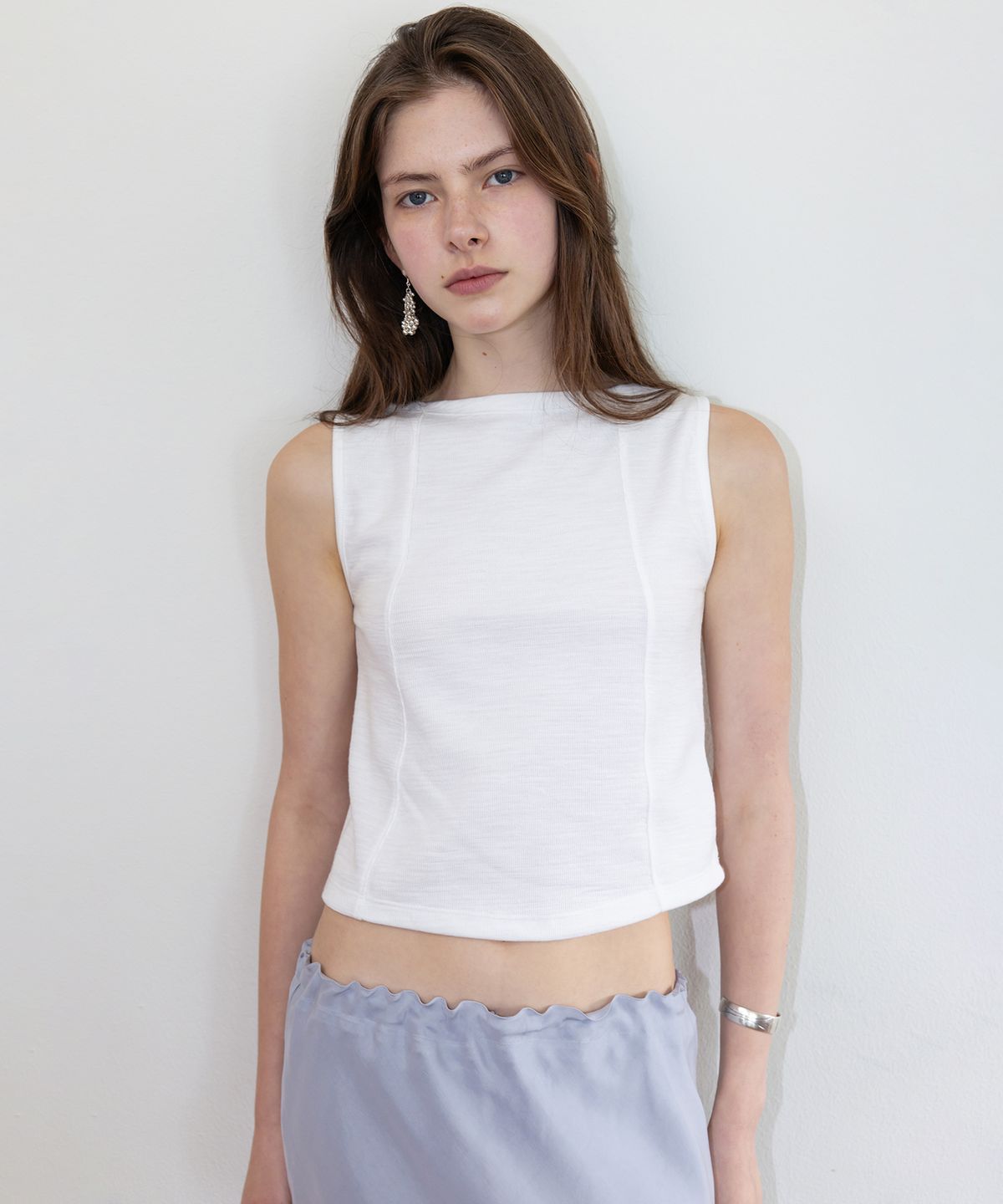 더 릴(THE LILLE) Blair Boat Sleeveless_Ivory