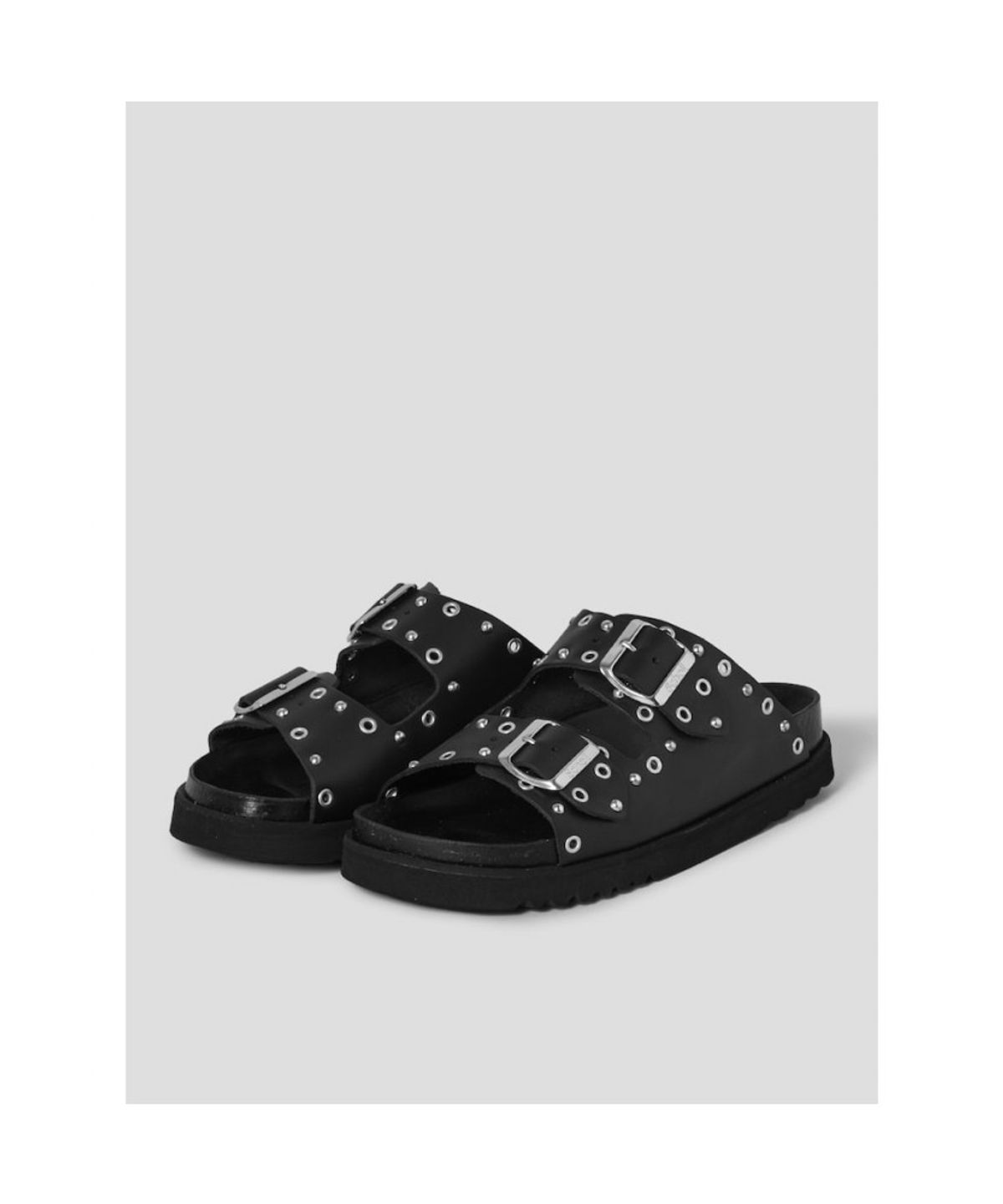 숄(SCHOLL) (WOMEN) 링 투스트랩 코르크 샌들 블랙 (HH64K2C115)