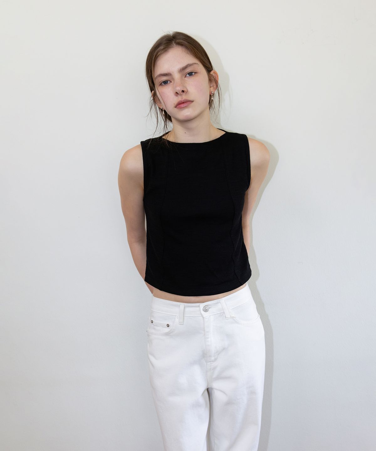 더 릴(THE LILLE) Blair Boat Sleeveless_Black