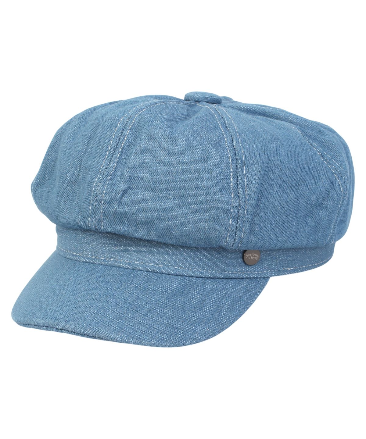 유니버셜 케미스트리(UNIVERSAL CHEMISTRY) Light Denim Logo Newsboy Cap 뉴스보이캡