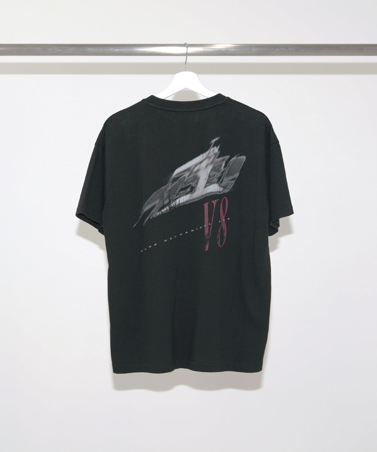 이티씨이(ETCE) WASHED V8 T-SHIRT (BLACK)