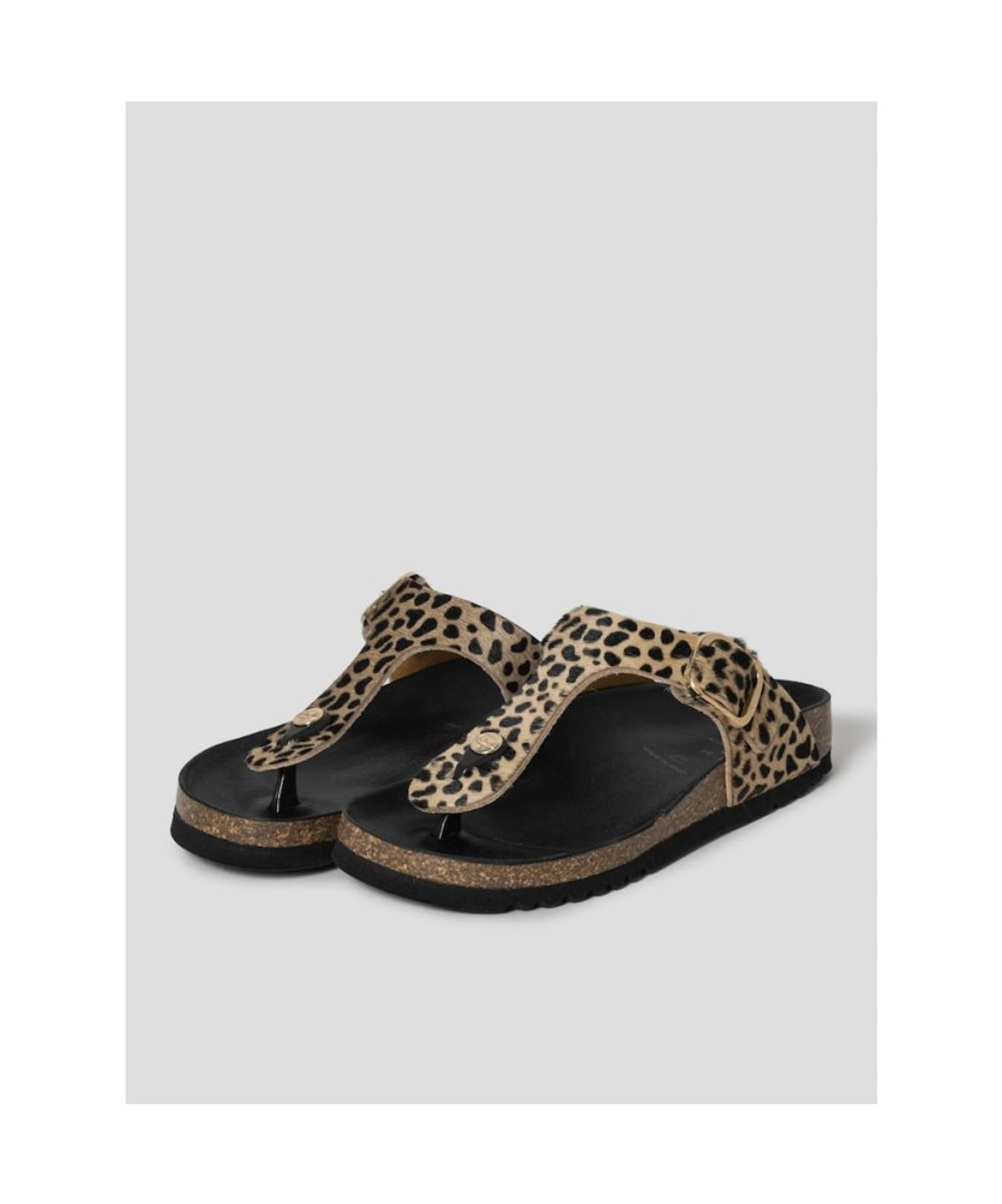 숄(SCHOLL) (WOMEN) 플립플랍 코르크 샌들  브라운 (HH64K2C32D)