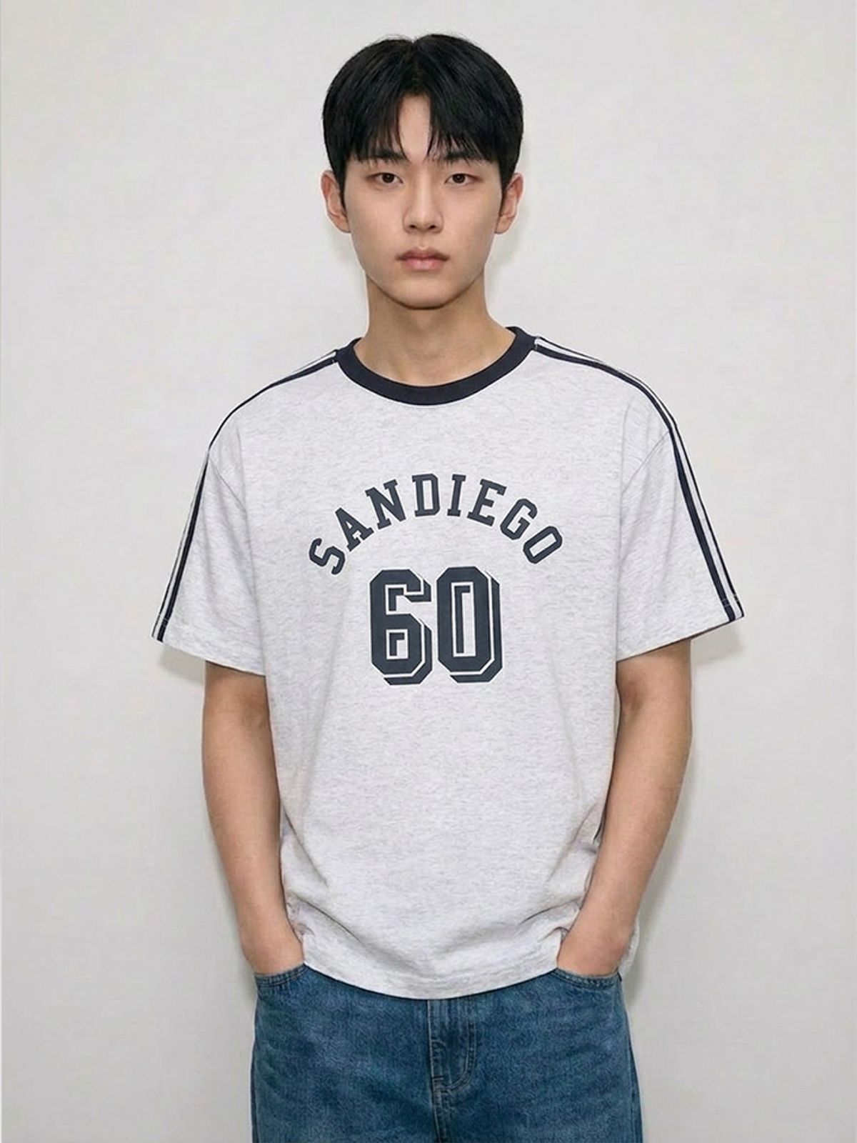 행텐 틴즈(HANGTEN TEENS) 틴즈 테이프 넘버 반팔 티셔츠_053(14570-031-417-31)