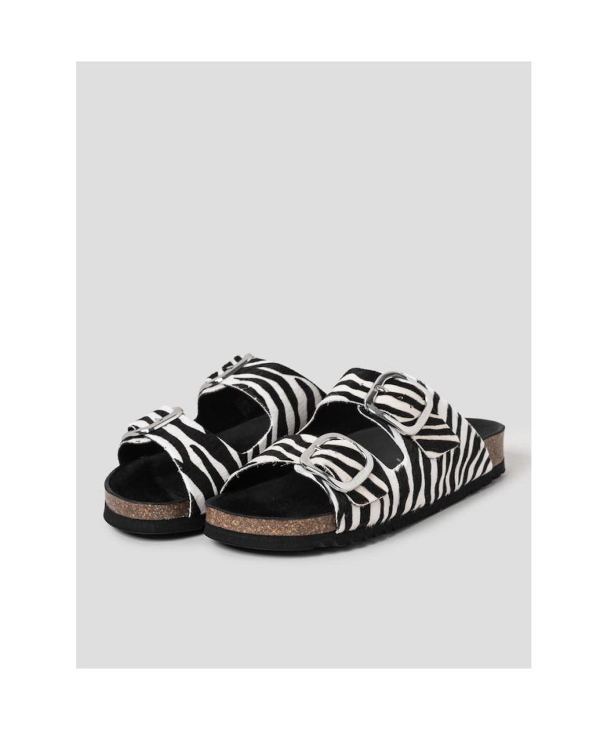 숄(SCHOLL) (WOMEN) 투스트랩 코르크 샌들  화이트 (HH64K2C131)