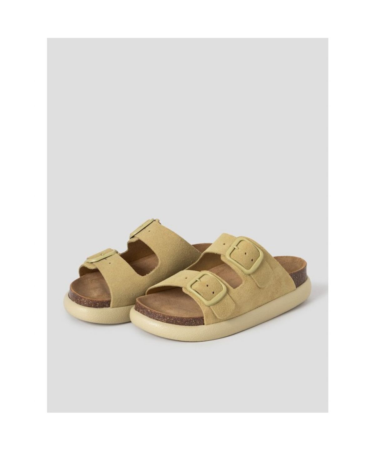 숄(SCHOLL) (WOMEN) 투스트랩 청키 코르크 샌들  옐로우 (HH64K2C15E)