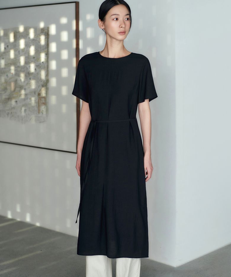 마린 루즈 롱 드레스 (black)