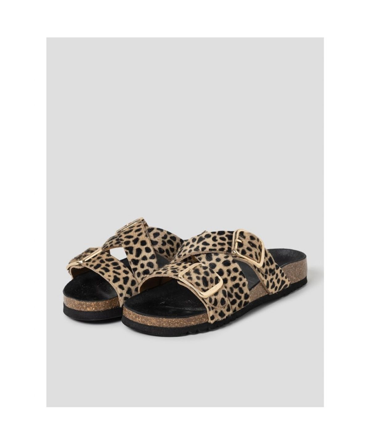숄(SCHOLL) (WOMEN) 멀티스트랩 코르크 샌들  브라운 (HH64K2C25D)