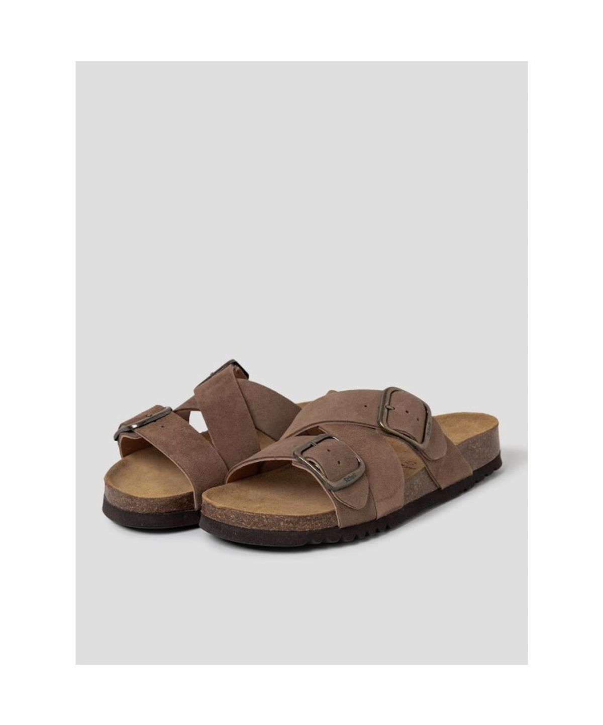 숄(SCHOLL) (WOMEN) 멀티스트랩 코르크 샌들  브라운 (HH64K2C26D)