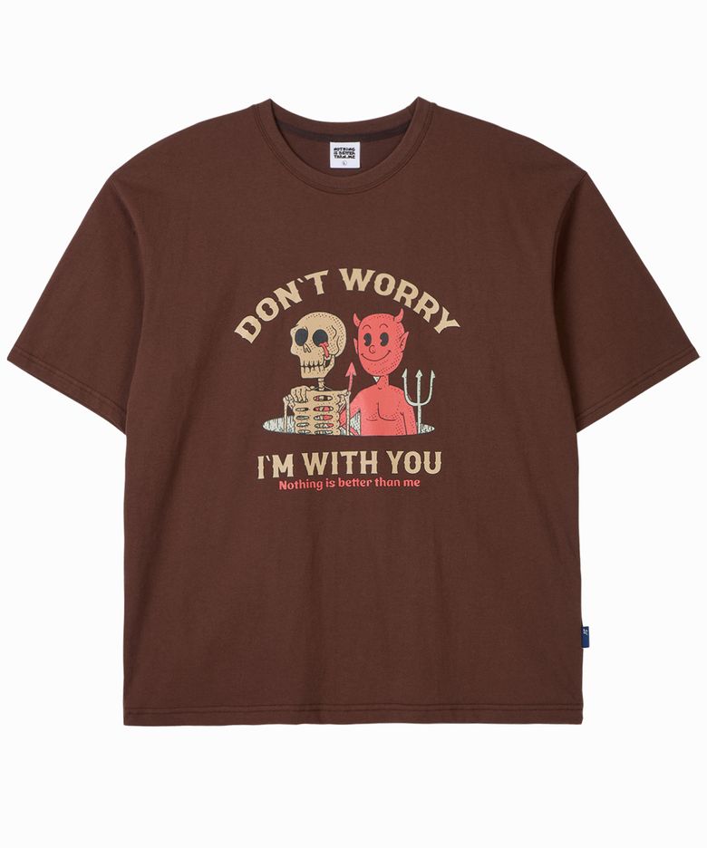 SKULL DEVIL TEE_brown