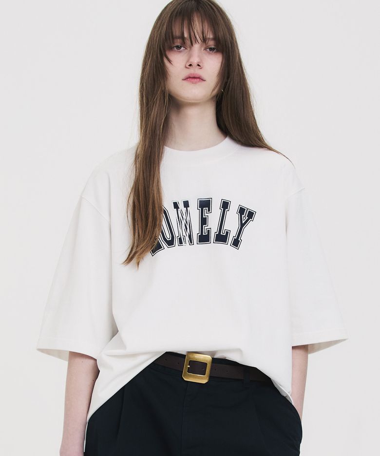 LONELY/LOVELY STRUCTURED T-SHIRT WHITE