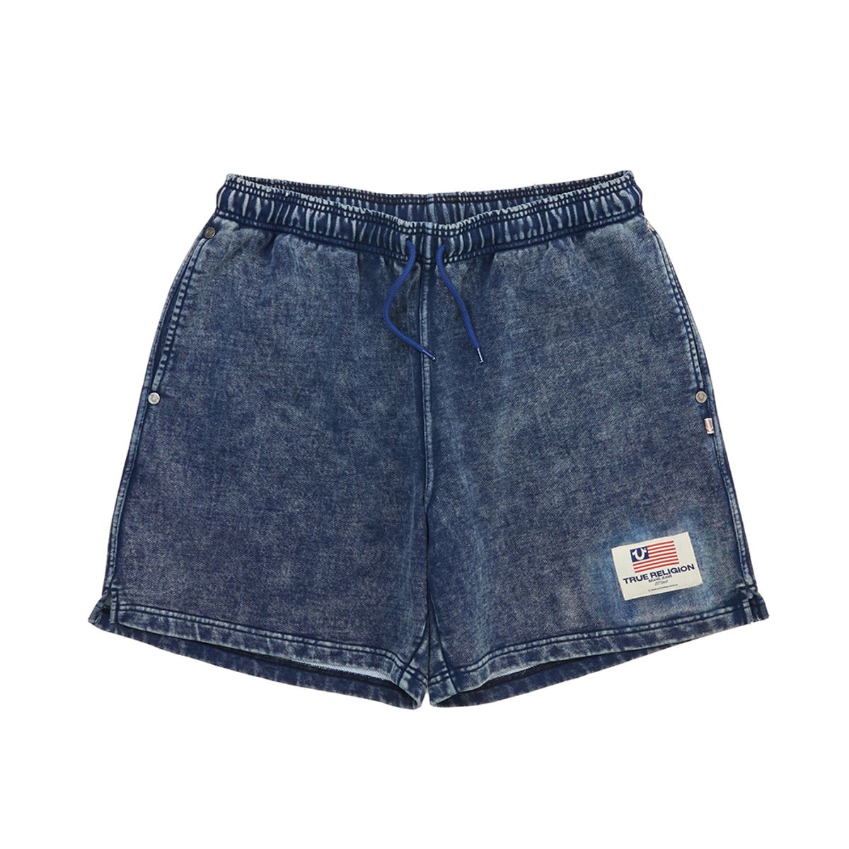 트루릴리젼(TRUERELIGION) TR SWEAT SHORTS (WASHED)_WASHED INDIGO