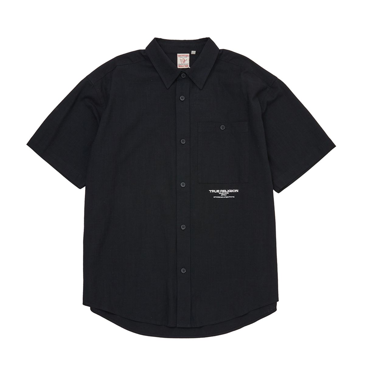 트루릴리젼(TRUERELIGION) CHERRY BLOSSOM HALF SHIRT_BLACK