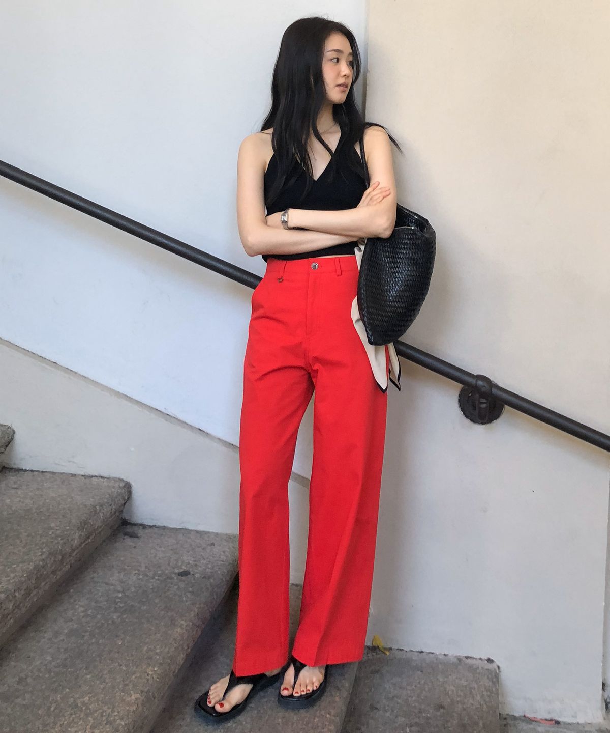 호와스(HOWUS) SIGNAL COTTON PANTS (SUMMER RED)