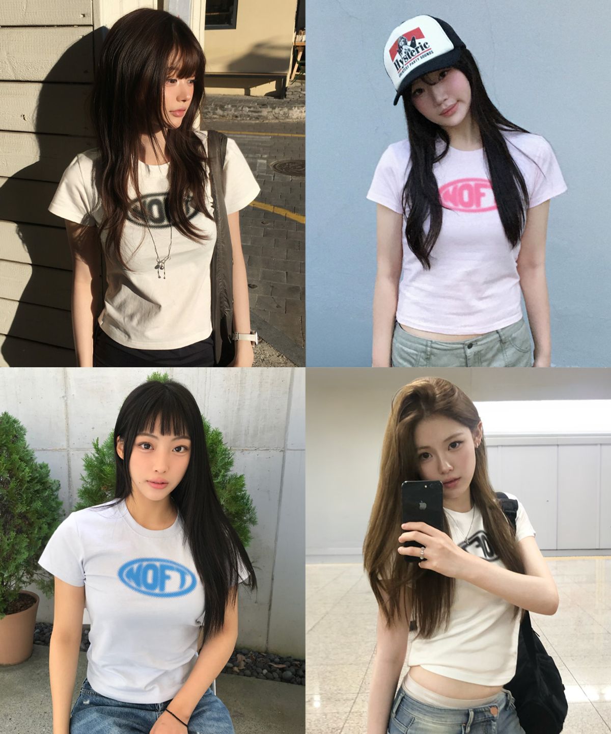 낫온리포투데이(NOT ONLY FOR TODAY) 우먼즈 오벌 NOFT 반소매 티셔츠 (3Color)