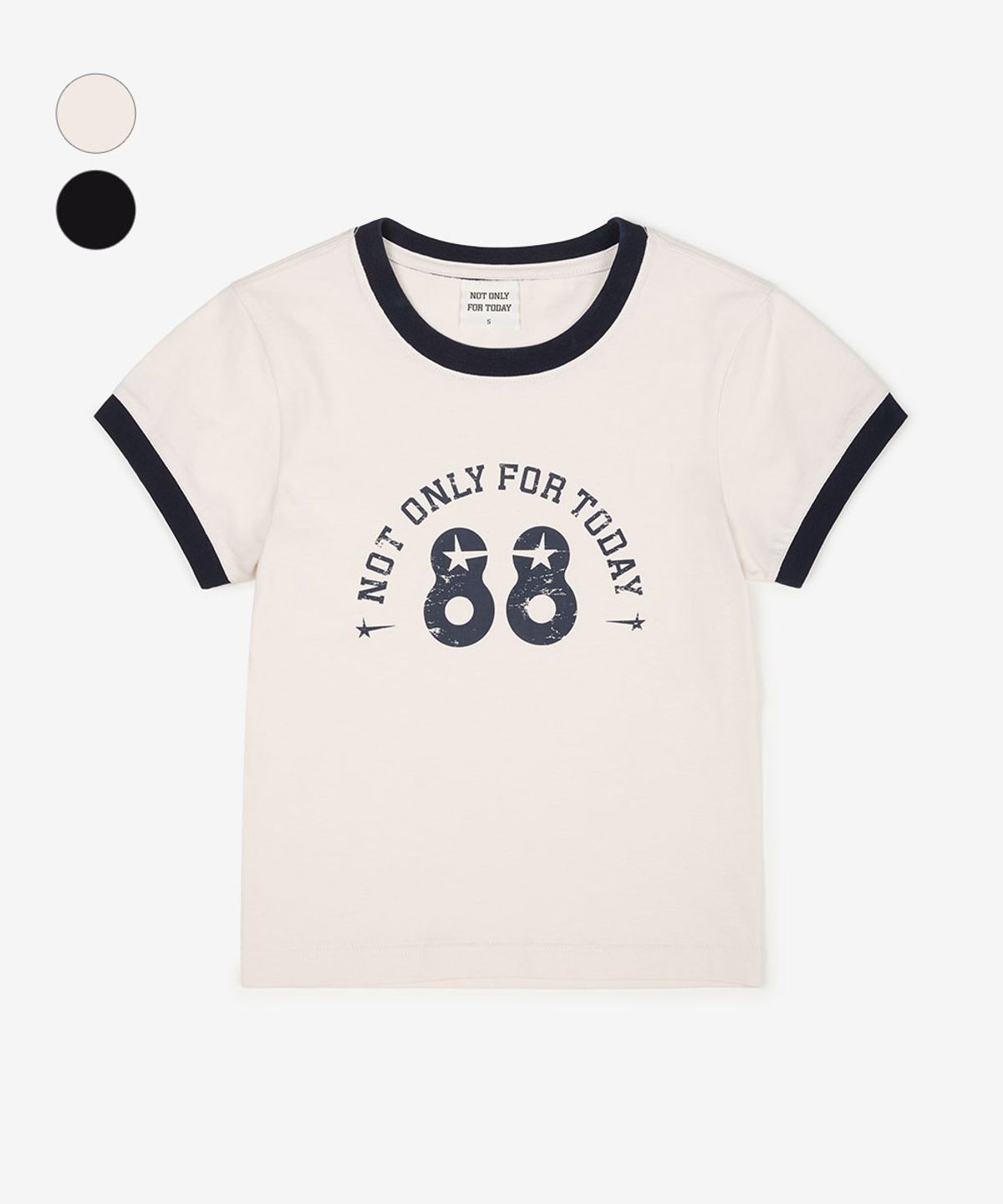 낫온리포투데이(NOT ONLY FOR TODAY) 우먼즈 88 링거 티셔츠 (2Color)