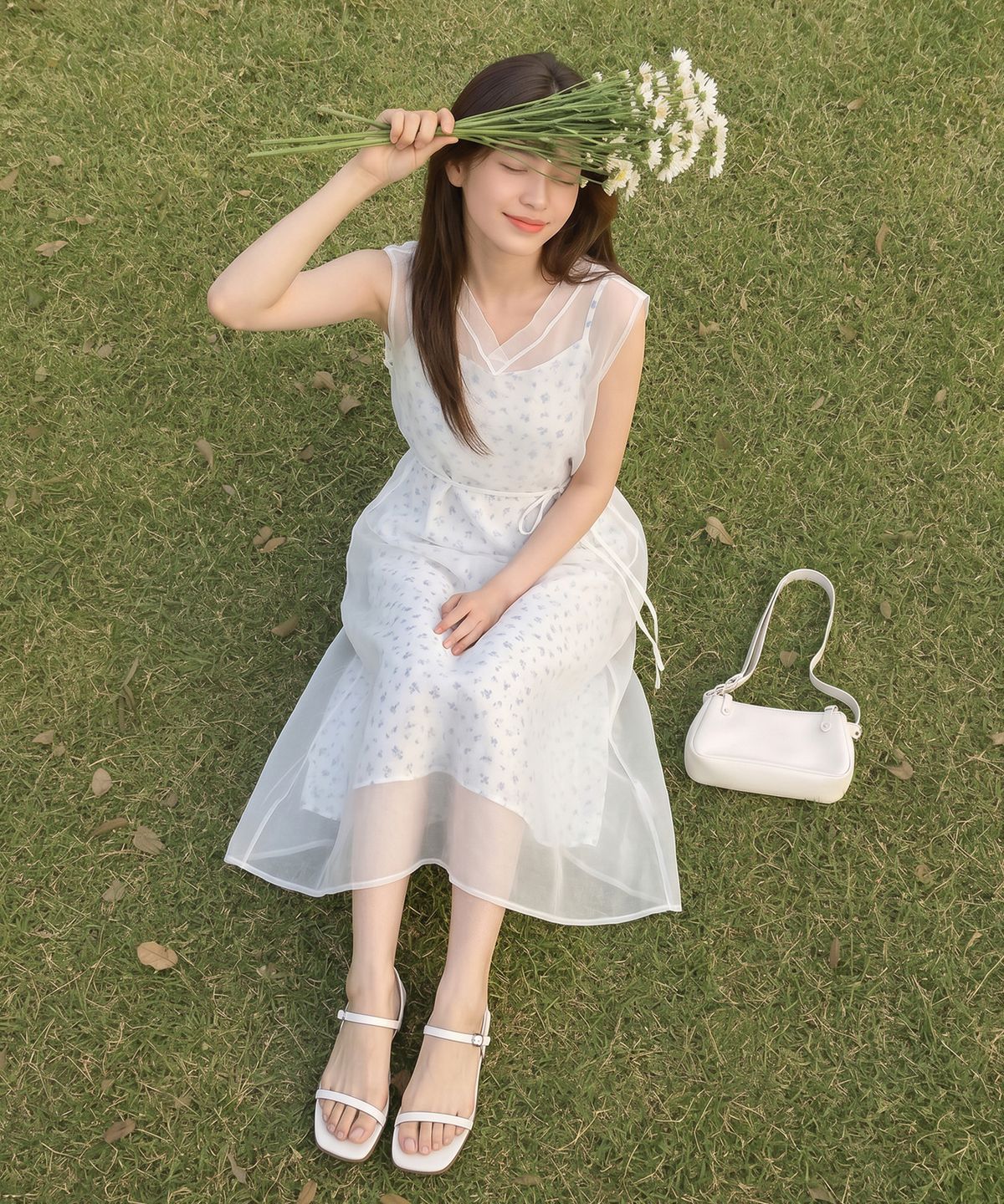 로엠(ROEM) 시스루 레이어드 롱원피스 RMOWG25R13