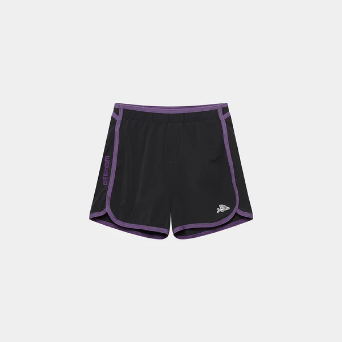 카페 드 사이클리스트(CAFE DU CYCLISTE) 로리안 액티브 러닝 2 in 1 쇼츠 블랙 퍼플 여성