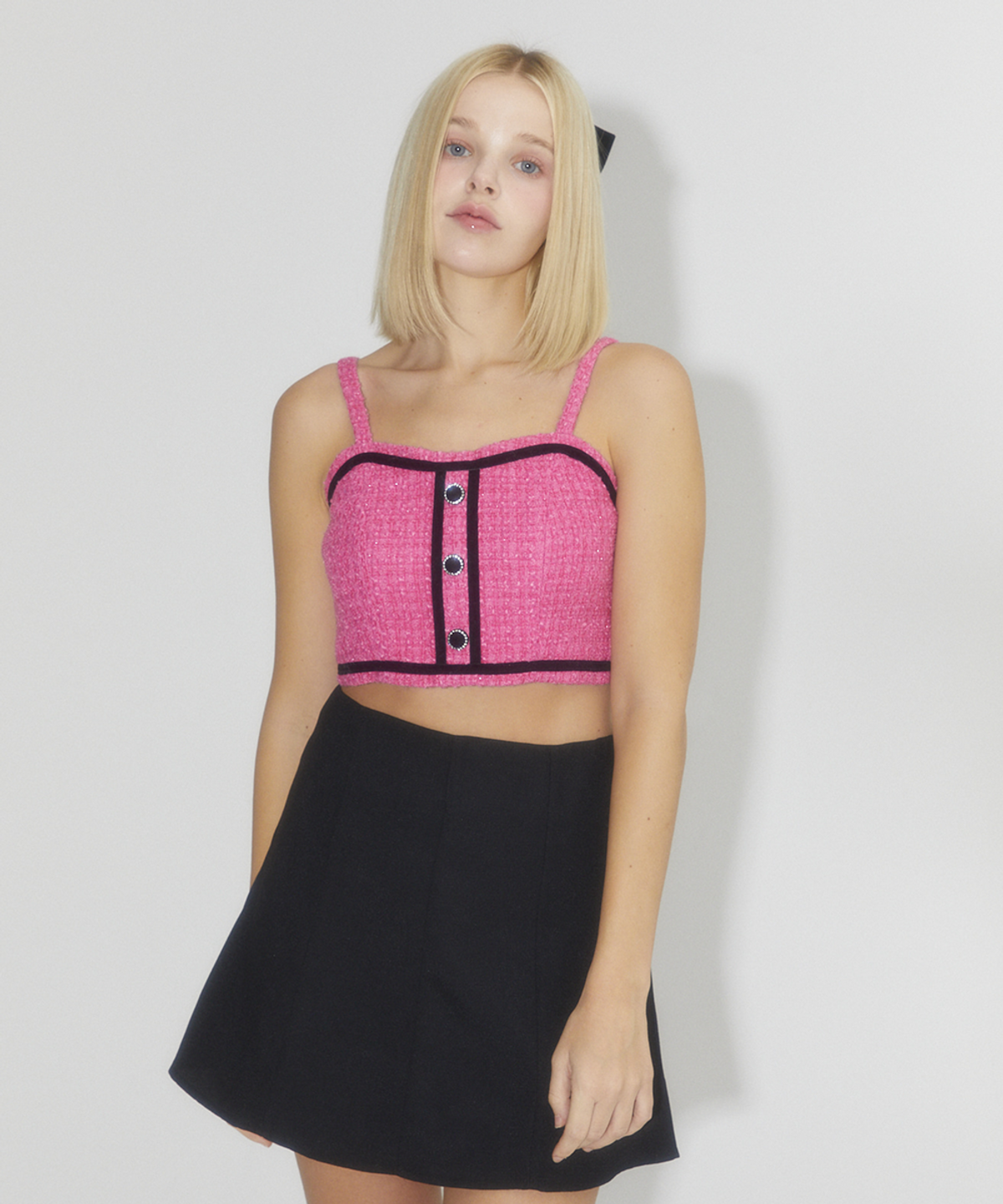 알리에나(ALIENAR) Briller tweed bustier - PK