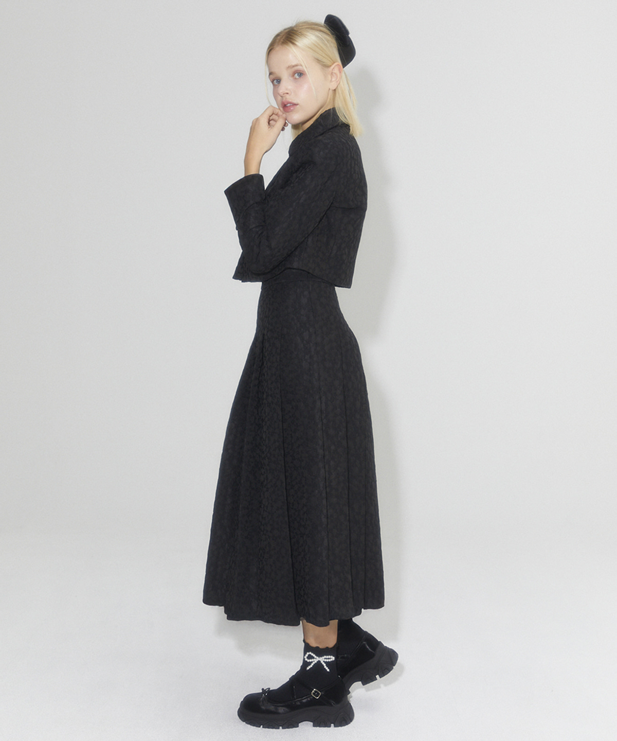알리에나(ALIENAR) Anne Jacquard skirt